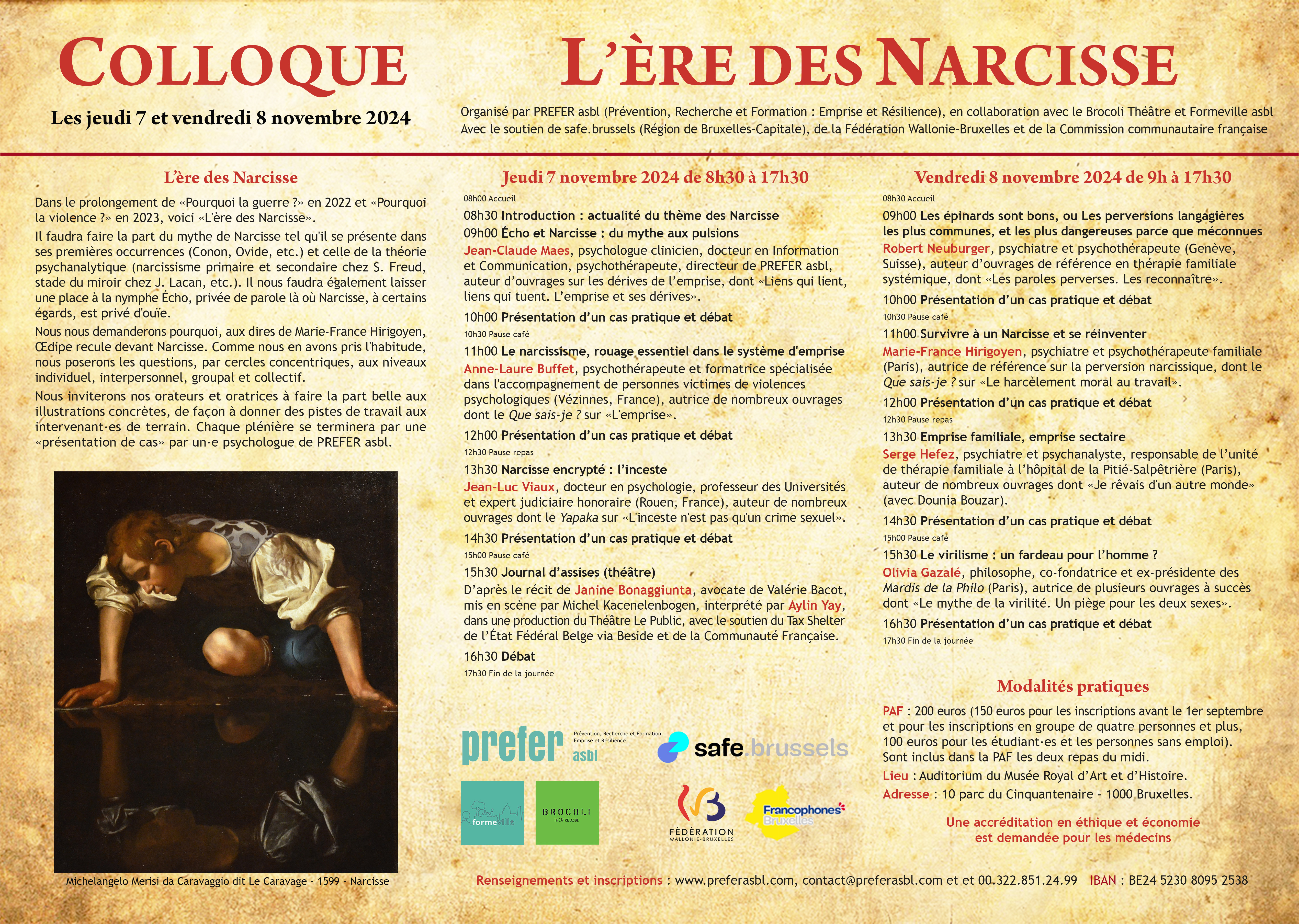 Colloque "L'ère des Narcisse"