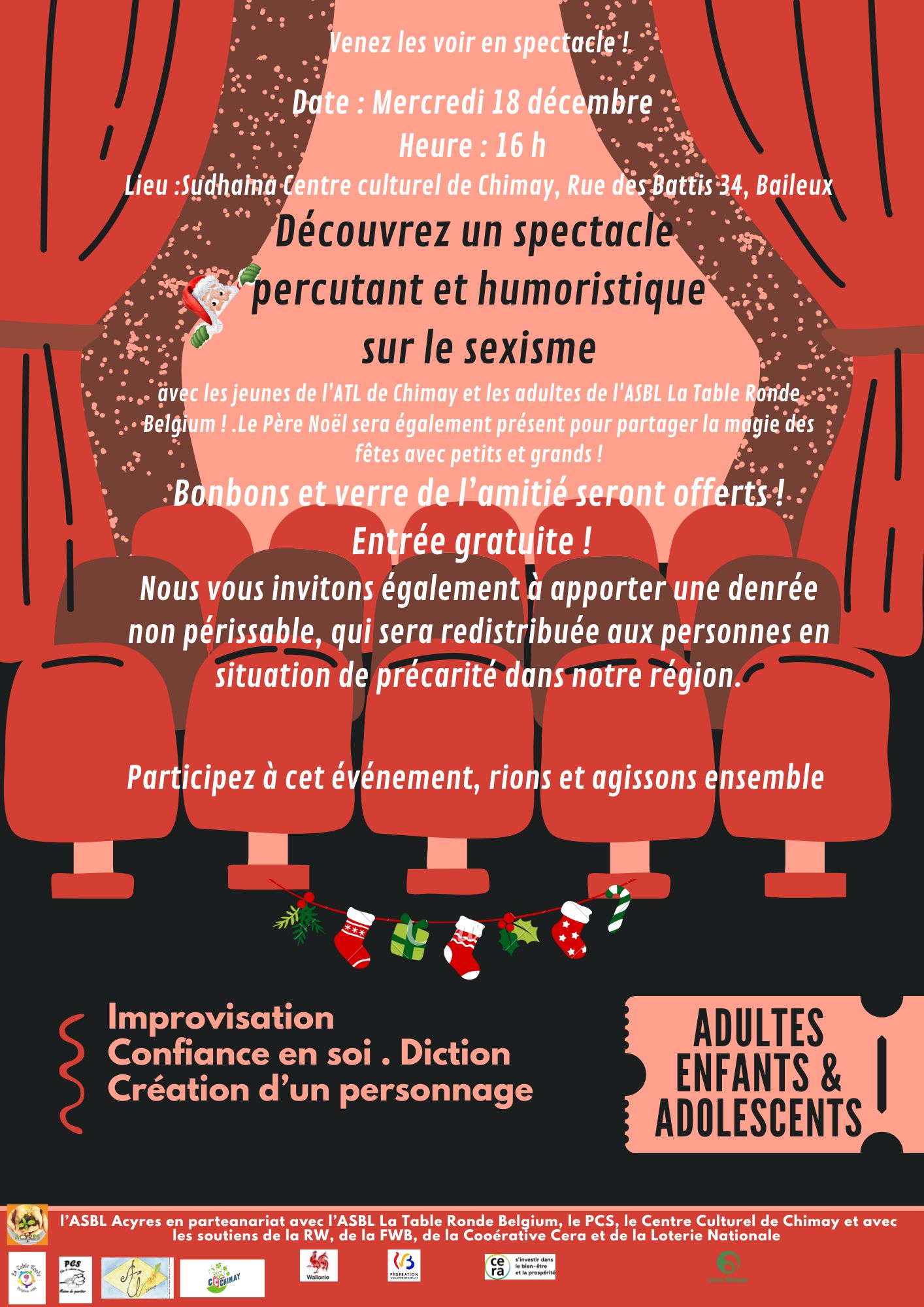 SPECTACLE PERCUTANT ET HUMORISTIQUE SUR LE SEXISME